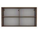 Ver imagem 6 de Armário Aéreo Madesa Lux 120 cm 2 Portas Rustic e Preto