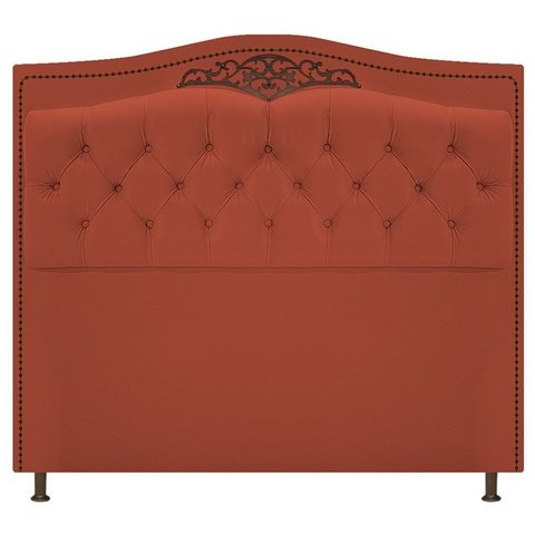 Cabeceira Imperio 100 cm Suede Terracota