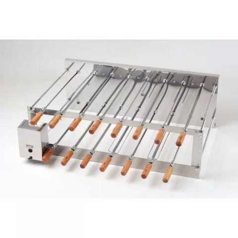 Churrasqueira Rotativa Inox Dupla 15 Espetos 220V Arke
