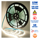 Ver imagem 2 de Fita 120 Led's 220v 10 Metros Ip44 3528 12w 4000k Liga Direto