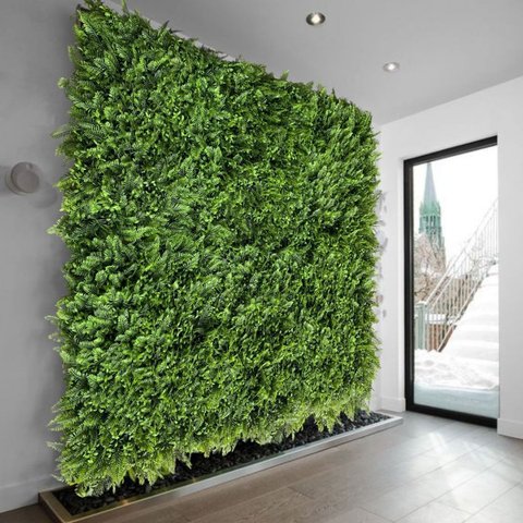 6 Painéis Artificiais Premium Jardim Vertical Efeito 3d Realista Fácil de Instalar Decoração Parede