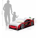 Ver imagem 3 de Cama Carro com Baú Infantil Vermelho com Colchão