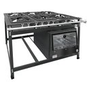 Ver imagem 1 de Fogão Industrial 6 Bocas 3 Duplas Baixa Pressão Mr Fogões com Forno P8 Luxo