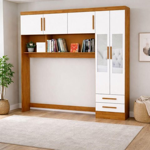Modulado com Aéreo 5 Portas e Espelho Velvet -grand Line