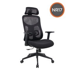 Cadeira Office Everest Presidente Ergonômica(nr17), Est. Nylon, Mecan. Sincron. Braços Reg. 3d, - 6