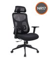 Ver imagem 6 de Cadeira Office Everest Presidente Ergonômica(nr17), Est. Nylon, Mecan. Sincron. Braços Reg. 3d,