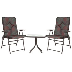 Conjunto Mesa + 2 Cadeiras Kairos K3, Grafite Mor