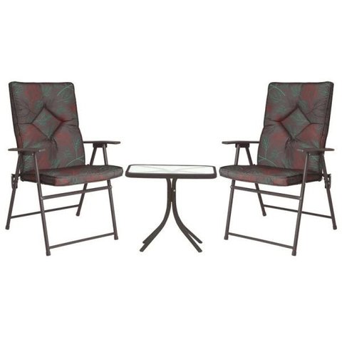 Conjunto Mesa + 2 Cadeiras Kairos K3, Grafite Mor