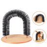 Coçador Arco Aro Massageador Gatos Arranhador Brinquedo Animais Catnip Pet - 3