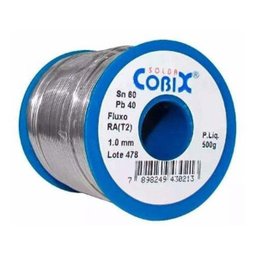 Solda Estanho Cobix 60x40 1mm com Fluxo Rq (t2) 500g - 3