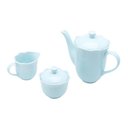 Ver imagem 1 de Conjunto 3 Peças para Café Porcelana Bule 1L Leiteira 250Ml e Acucareiro