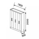 Ver imagem 5 de Guarda-roupa Casal 6 Portas 2 Gavetas Internas Paris Maxel