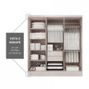 Ver imagem 7 de Guarda-roupa Casal 6 Portas 2 Gavetas Internas Paris Maxel