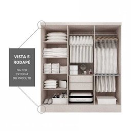 Guarda-roupa Casal 6 Portas 2 Gavetas Internas Paris Maxel - 7