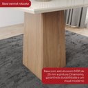 Ver imagem 7 de Conjunto Sala de Jantar Mesa Dora 160cm Tampo MDF e Vidro Canto Reto 6 Cadeiras Evelin