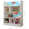 Quarto Infantil Completo com Estante e Cama Sereia Ruiva - 3