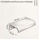 Ver imagem 2 de Kit 15 Puxadores Drop 12,5cm Alumínio Sobrepor para Móveis e Gavetas Preto