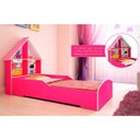 Ver imagem 2 de Cama Infantil com Proteção Lateral e Cabeceira Casinha Gelius Móveis