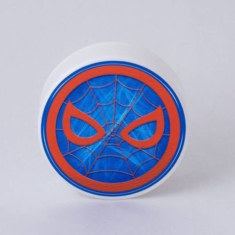 Mini Luminária Led Redonda Homem Aranha Usb Marvel