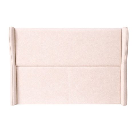 Cabeceira de Cama Box Diamond Casal Padrão 140 cm Estofada Boucle Creme