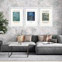 Ver imagem 1 de Kit 3 Quadros Grandes Van Gogh Collors Series Collection 60x48cm:moldura Branca