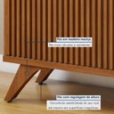 Ver imagem 6 de Rack com Painel para TV até 65 Polegadas 185x196cm MDF Pés em Madeira Maciça Paris Gaia