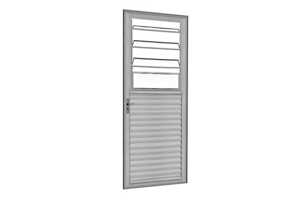 Porta Basculante Esquerda 2,10 X 0,80 Alumínio Brilhante - 3