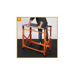 Bancada de Trabalho Dobrável Leve Compacta 0,8 Metros 200kg C56pl o Beta - 4