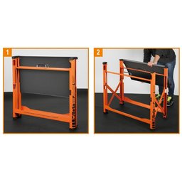 Bancada de Trabalho Dobrável Leve Compacta 0,8 Metros 200kg C56pl o Beta - 2