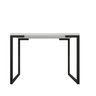 Mesa Industrial Escritório Branca Base Preta 100x60cm - Belliv Decor - 1