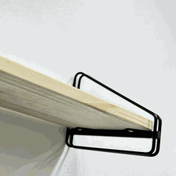 Nicho Prateleira Pinus 16 Cm X 49 Cm - Super Luxo C/suporte Preto - 2