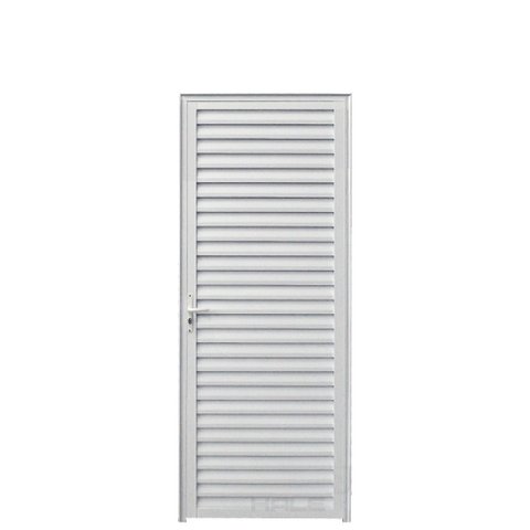 Porta Palheta 2.10 X 0.90 Aluminio Branco Lado Esquerdo - Hale