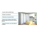 Ver imagem 5 de Guarda Roupa de Canto Solteiro 7 Portas e 5 Gavetas com Espelho Legno Crema com Branco Prime Luciane
