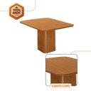Ver imagem 3 de Mesa de Jantar Eloise 90cm Tampo Mdf Canto Copo Moderna Mobília