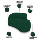 Ver imagem 3 de Sofá 2 Lugares Orgânico 140 Cm Morgan Bouclê Verde D03 - D'Rossi