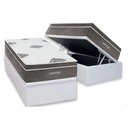 Ver imagem 1 de Conjunto Box Baú Solteiro: Colchão Molas Inovaflex Ensacadas Essential+base Crc Corano White (
