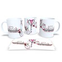 Ver imagem 1 de Caneca de Porcelana Branca Personalizada Profissões Enfermagem