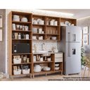 Ver imagem 3 de Cozinha Modulada Completa Divina 4 Peças (2aéreos+1balcão+1paneleiro) S/pia Cz003 Freijo/off