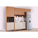 Ver imagem 1 de Cozinha Modulada Completa Divina 4 Peças (2aéreos+1balcão+1paneleiro) S/pia Cz003 Freijo/off