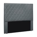 Ver imagem 1 de Cabeceira Cama Box Solteiro 90 Cm Dubai Veludo Cinza S04 - D'Rossi