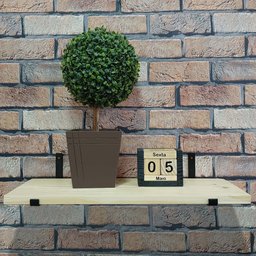 Prateleira Madeira de Pino 60x15 com Mão Francesa Arte na Arte Prateleira Madeira de Pino Suporte Mã - 8