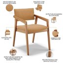 Ver imagem 6 de Kit 05 Cadeiras para Sala de Jantar Estar Living Giorgia B04 Bouclê Mostarda