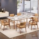 Ver imagem 7 de Kit 05 Cadeiras para Sala de Jantar Estar Living Giorgia B04 Bouclê Mostarda