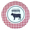 Ver imagem 1 de Kit 4 Capas para Sousplat Churrasco Vermelho 35cmx35cm