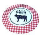 Ver imagem 2 de Kit 4 Capas para Sousplat Churrasco Vermelho 35cmx35cm