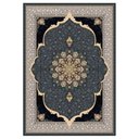 Ver imagem 1 de Tapete Persa Iraniano Azul Escuro 150x220cm para Sala Quarto e Hall