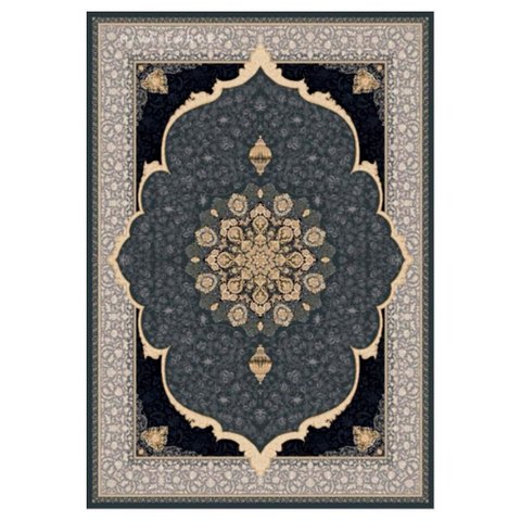 Tapete Persa Iraniano Azul Escuro Ideal para Sala Quarto e Hall de Entrada 1,50x2,20cm