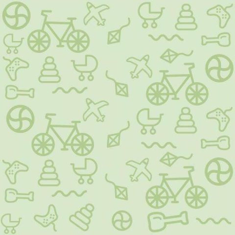 Papel de Parede Infantil Brinquedos
