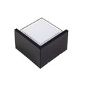 Ver imagem 1 de Arandela Iglu Preta Quadrada 13x13cm 8w 3000k Ip65 Preta
