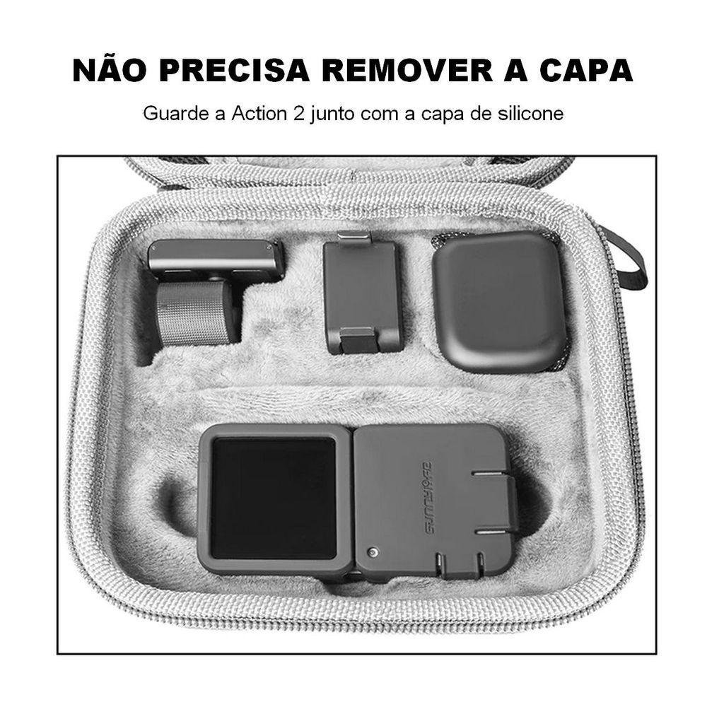 Capa de Silicone para Câmera Dji Action 2 Power Combo - 2